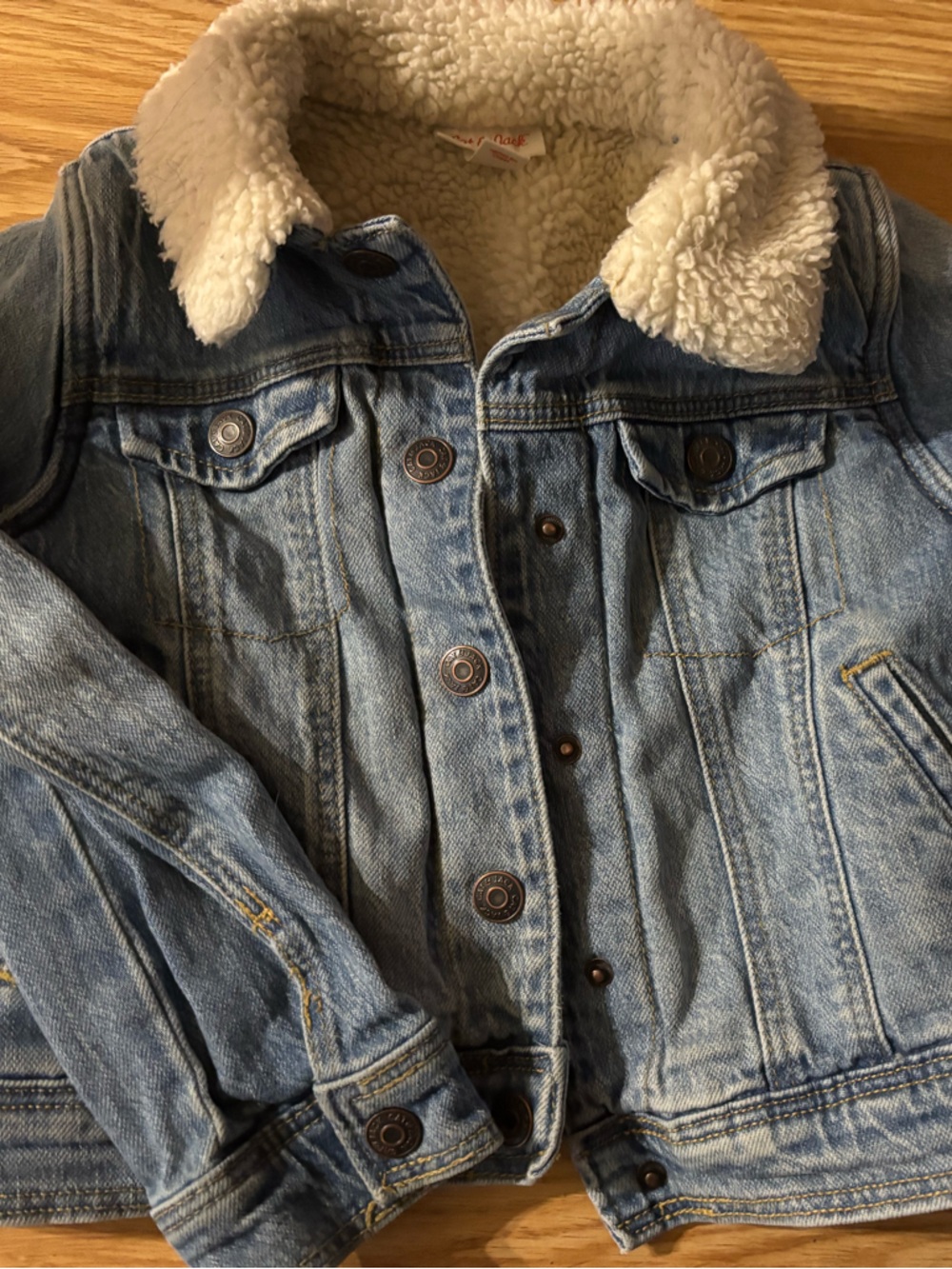 Cat & Jack Sherpa-Lined Denim Trucker Jacket